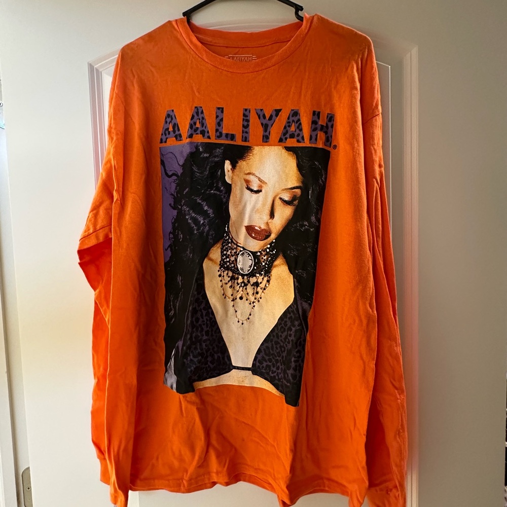 Long Sleeve Aaliyah shirt | tall, Large | 100% cotton
